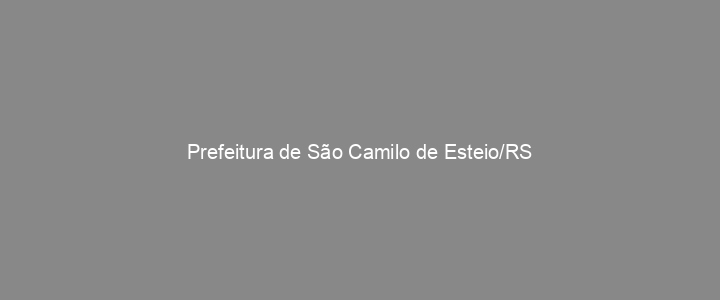 Provas Anteriores Prefeitura de São Camilo de Esteio/RS